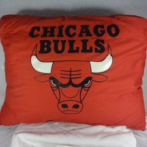 Chicago Bulls Red Team Logo Throw Pillow